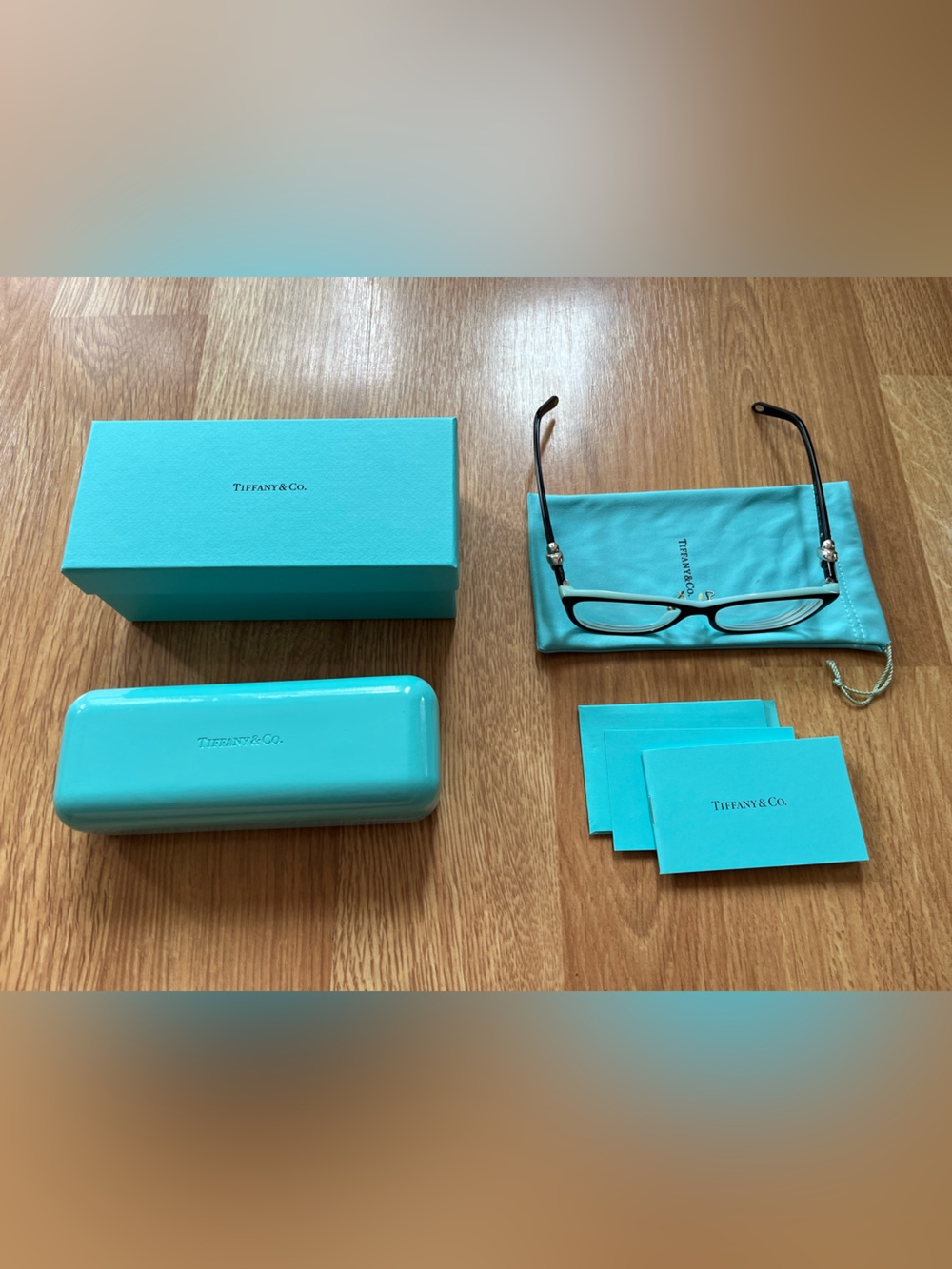 Tiffany glasses with original packaging